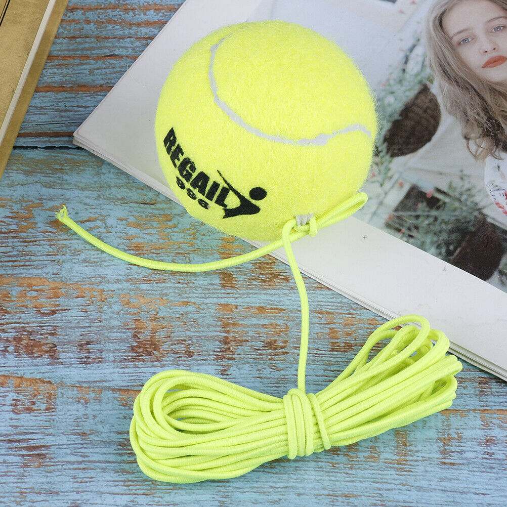 Elastic Rubber Band Tennis Ball Single Practice Training Belt Line Cord Tool WF