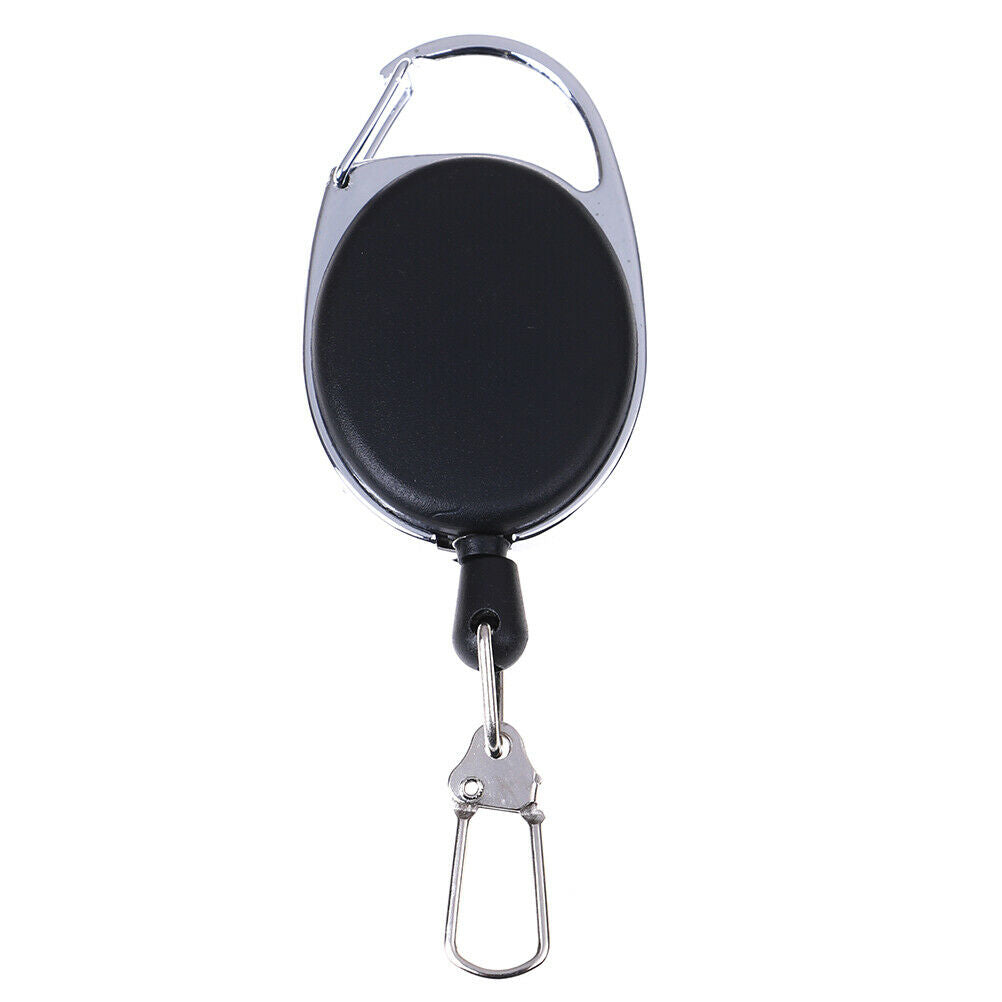 1 Pcs Recoil extendable key chain ring clip pull keyring retrac.l8