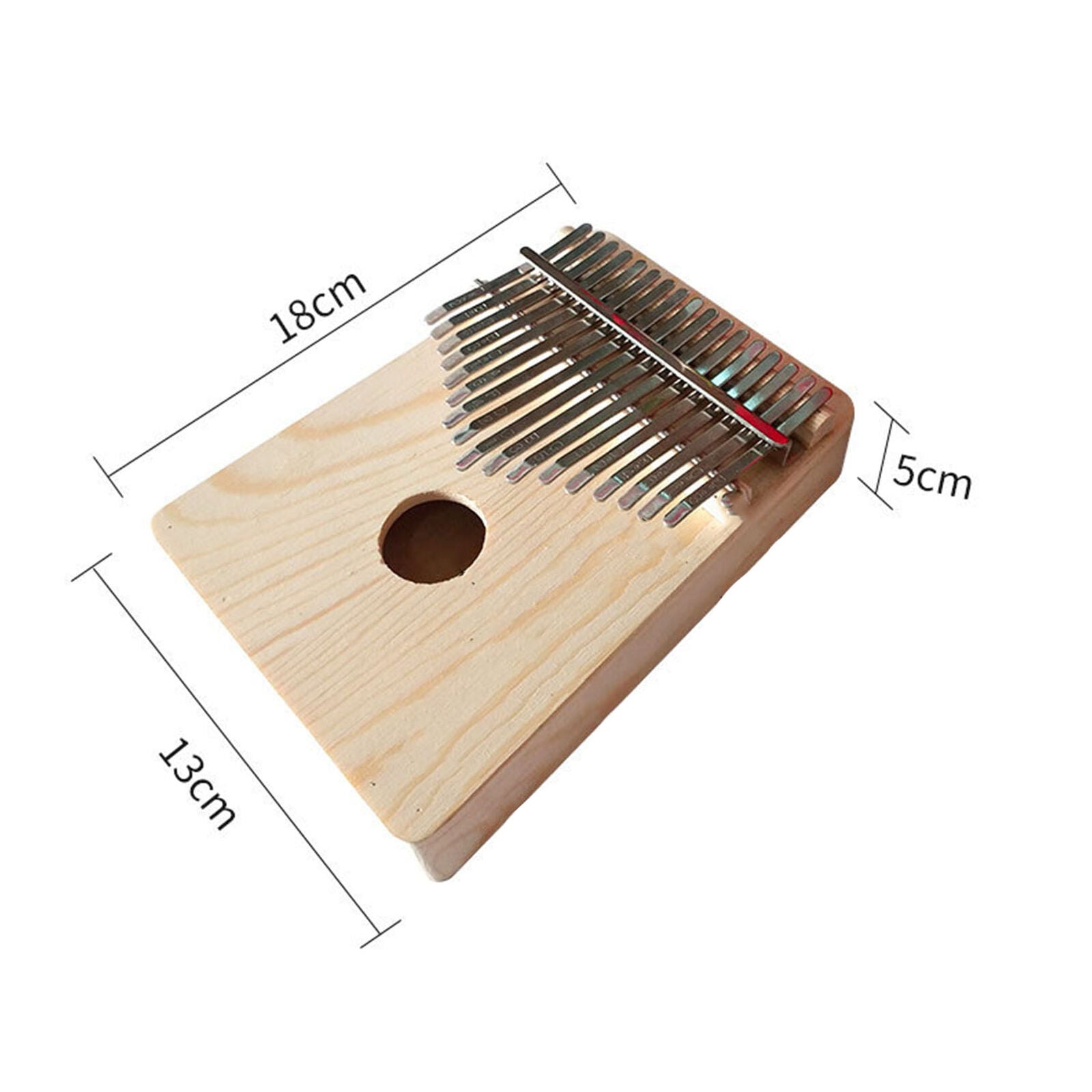 New 17 Keys Kalimba African Solid Mahogany Wood Thumb Piano Finger Percussion