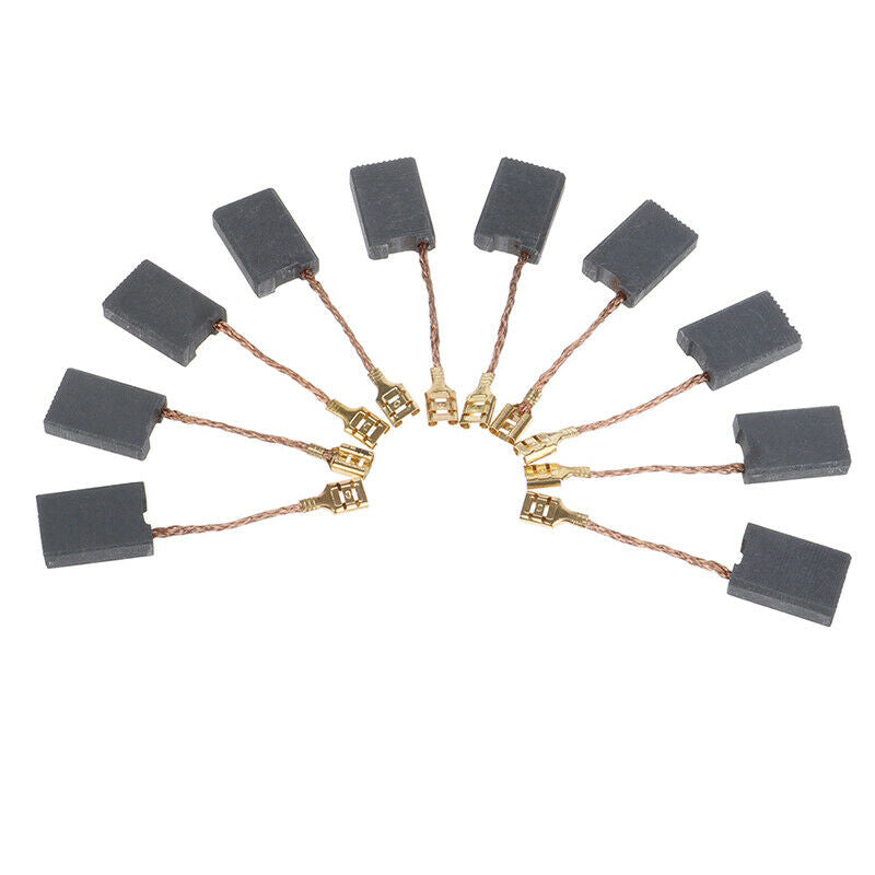 10Pcs Graphite Copper Motor Carbon Brushes Kit For Angle Grinder 6*16*22mm DD