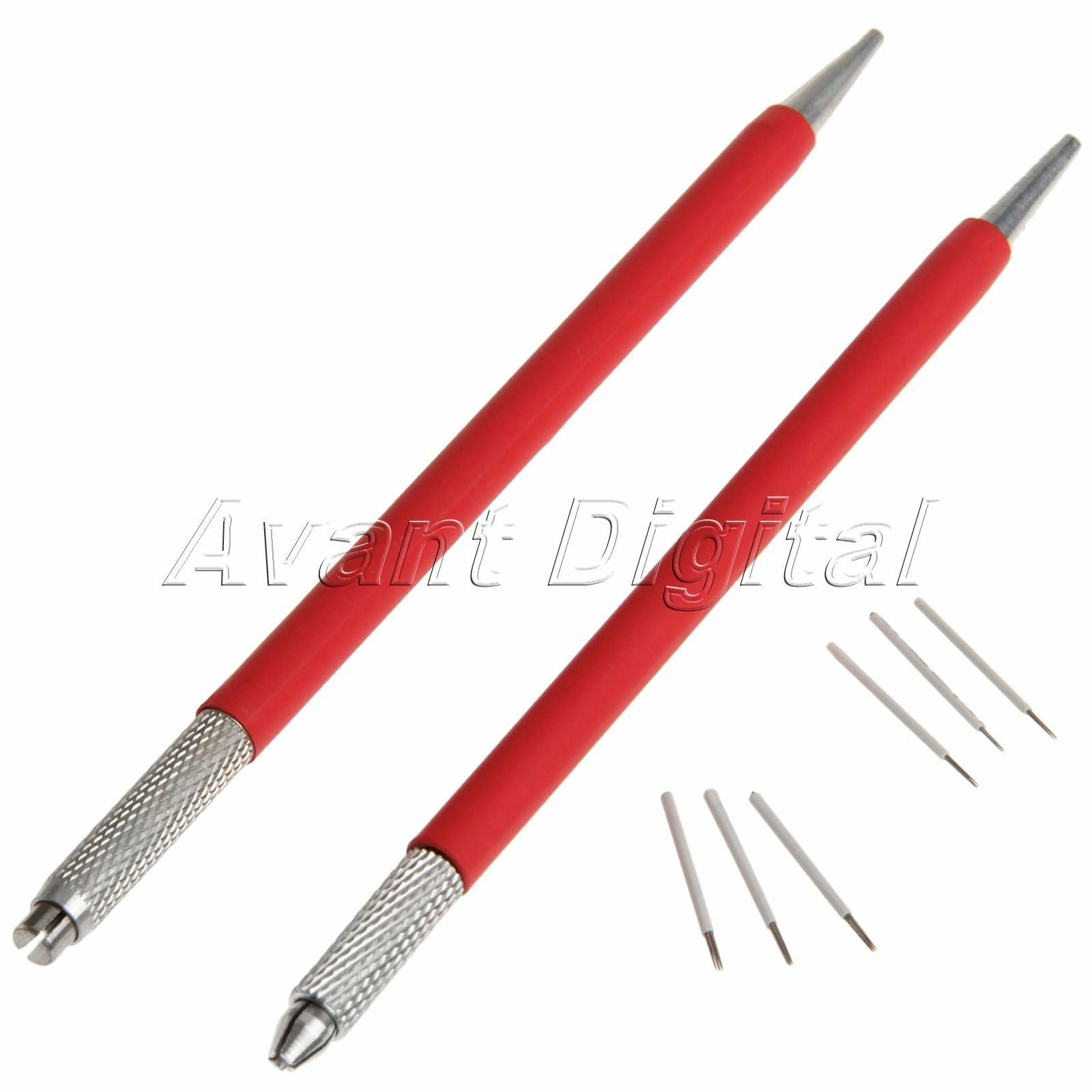 Kits Red cross And  straight  Fog microblading pen 3R fog 5R fog eyebrow needle