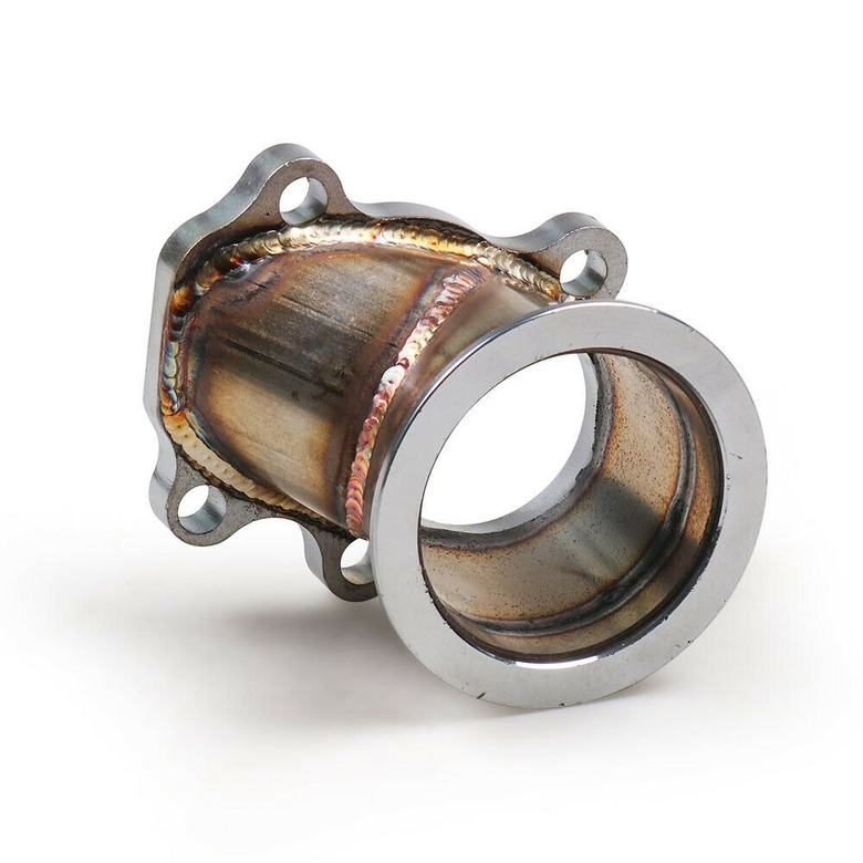 Stainless Steel Adapter For T25 T28 GT25 GT28 To63mm V-Band Flange Turbo Adaptor