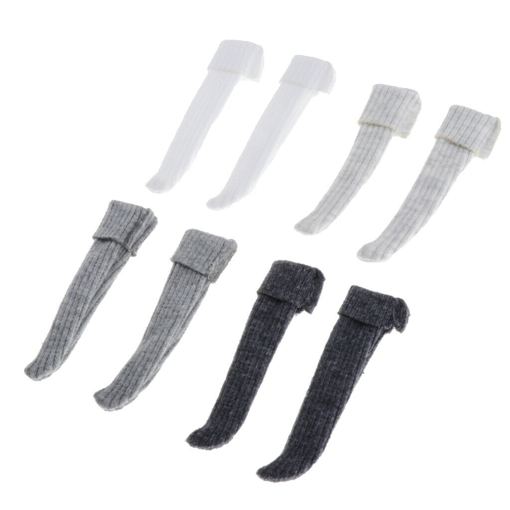 4 Pairs of BJD Stocking for 1/6 SD BB Licca/Momoko/Azone Outfits DIY Accs