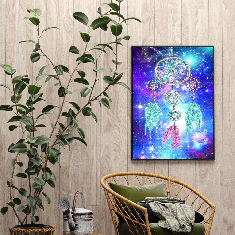 Dreamcatcher 5D DIY Full Round Diamond Painting Rhinestone Art Cross Stitch @