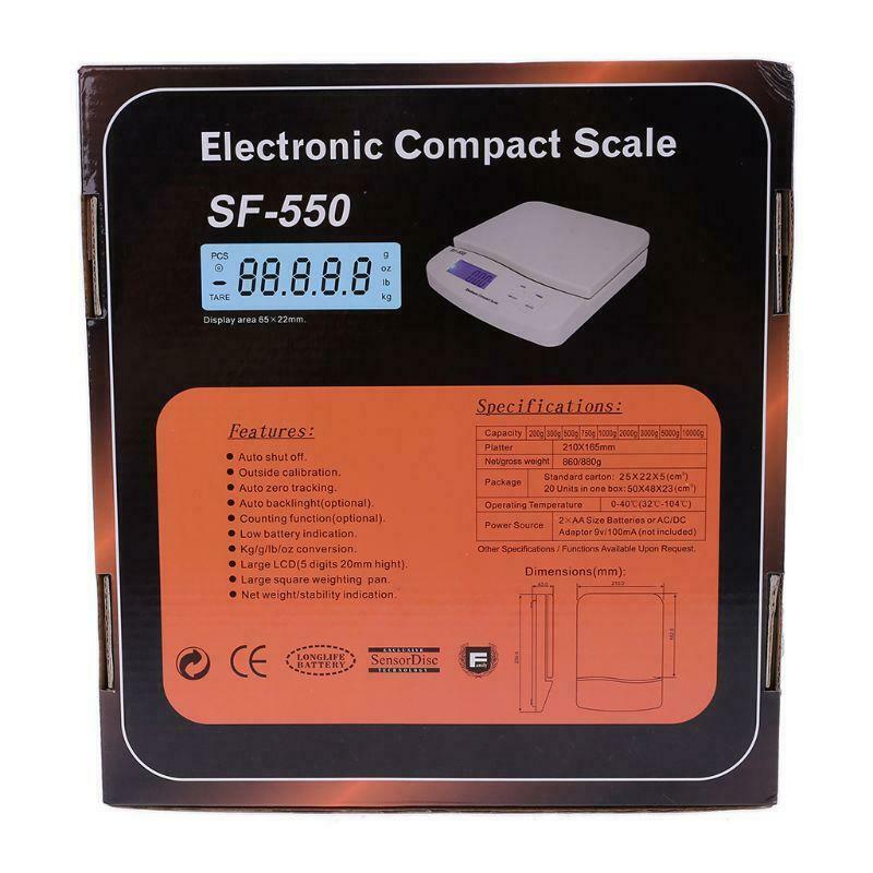25kg/1g 55lb Digital Postal  Scale Electronic Counting Weighing Scales