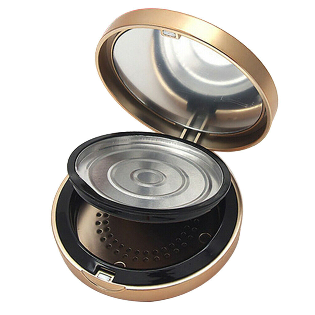 Double Layer Cosmetic Concealer Foundation Powder Container Case Holder Jar
