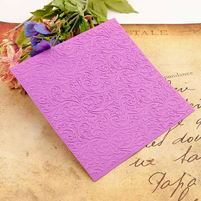 Plastic Embossing Folder For Scrapbooking DIY Photo Album Card 15x15.l8