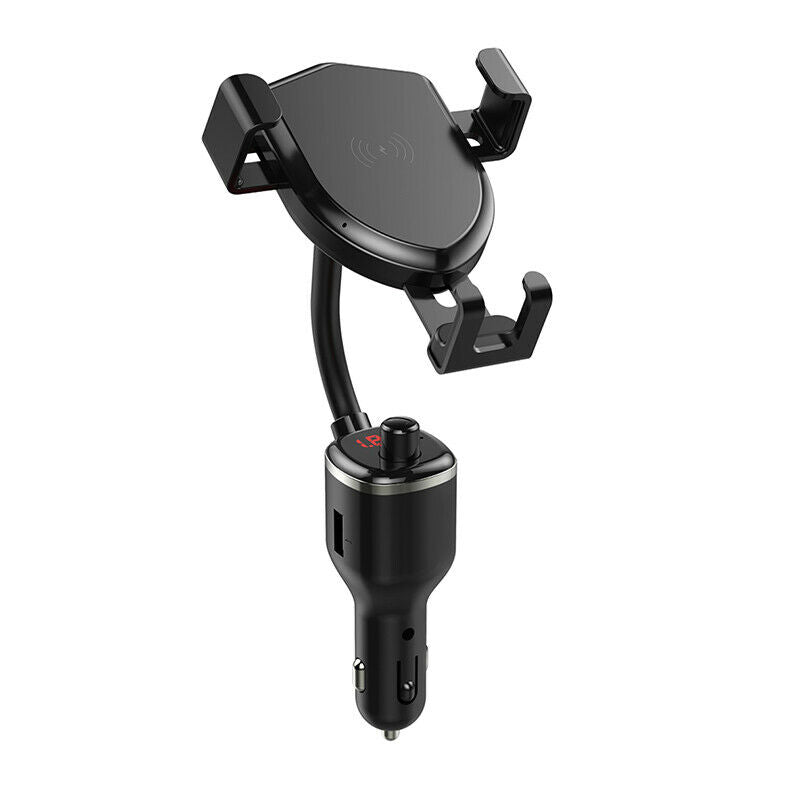 Dual USB QC3.0 Car Phone Charger Holder Bluetooth Cigarette Lighter Interface