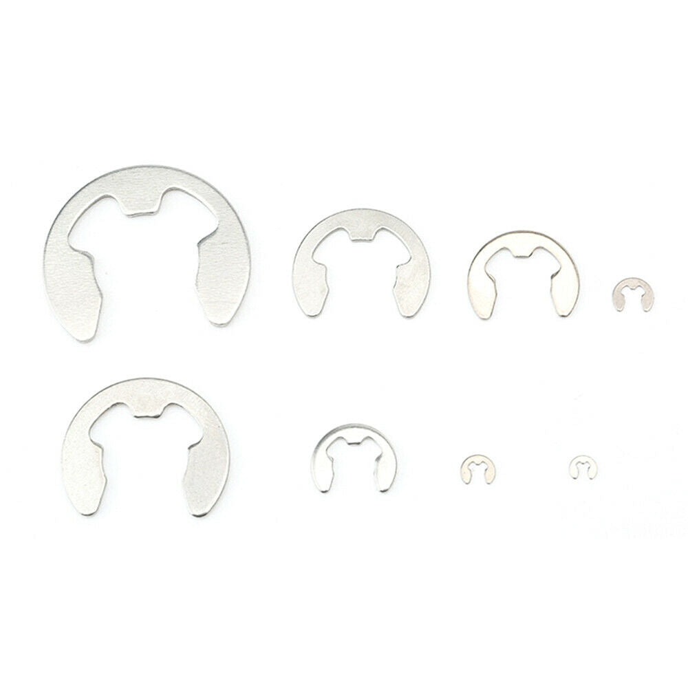 290PCS 1.2-15 mm 304 Stainless Steel External Ring Circlip Washer Assortment Kit