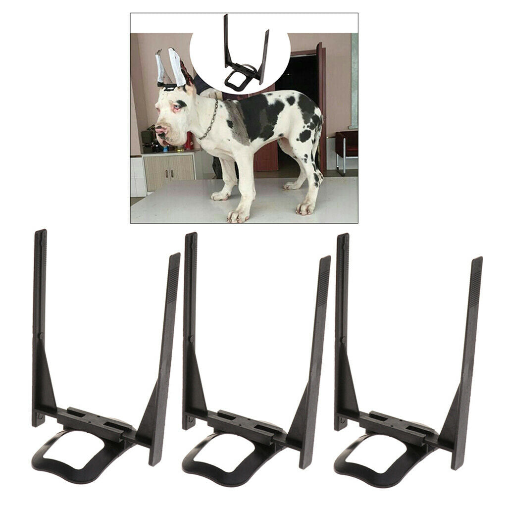 3x Plastic Dogs Ear Care Tool Ear Stand Up for Great Dane Samoyed Doberman