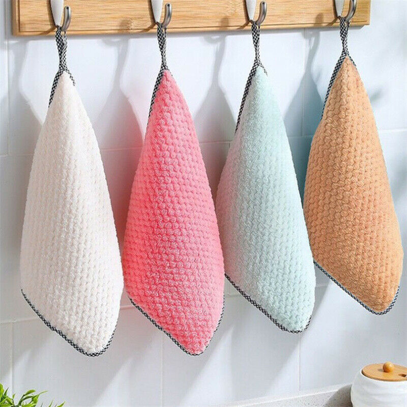 Kitchen dish towel cloth kitchen rag non-stick thickened table cleaning clotFCA