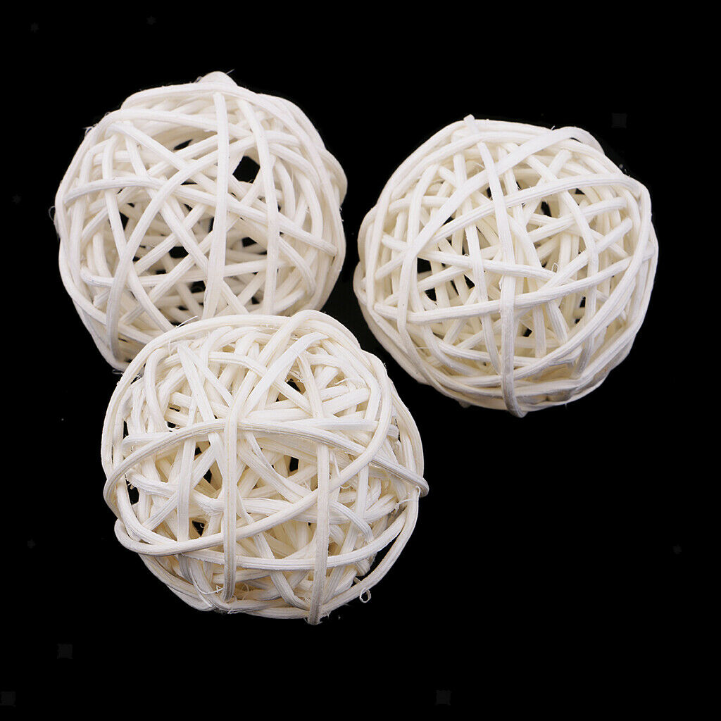 32pcs 5/7cm Rattan Wicker Cane Ball for Garden Wedding Party Home Decoration