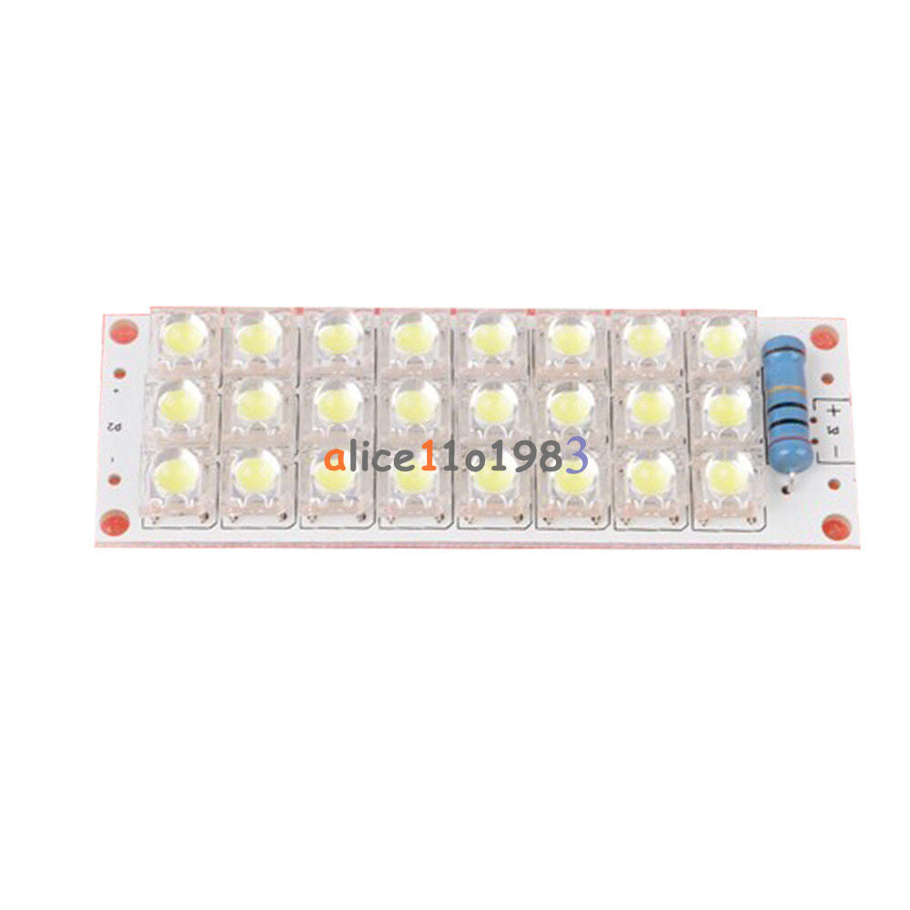 2PCS DC 12V 24-LED Super Bright White Piranha LED Board Night LED Lights Lamp