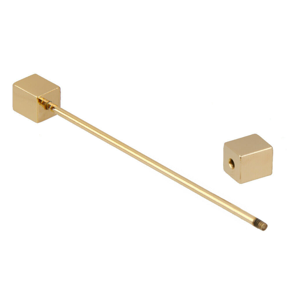 2pcs Mens Silvery Golden Plated Tone Shirt Collar Tie Pin Stud Barbell Bar Clip