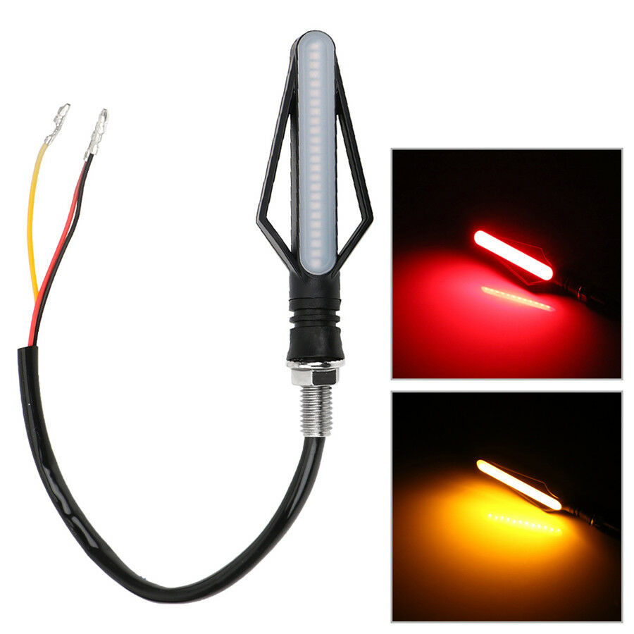 2in1 Dual Colors 24LED Tailight Brake Strobe Flowing Turn Signal Indicator Light