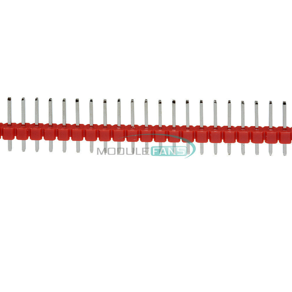 10PCS Red 40Pin 1x40P Male Breakable Pin Header Connector Strip 2.54mm M