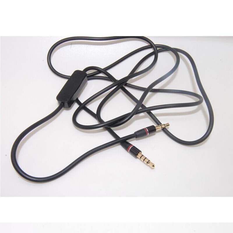 3.5mm 1/8" Audio Cable Cord w/ MIC For Pioneer Steez 808 SE-MJ751i Headphone gm