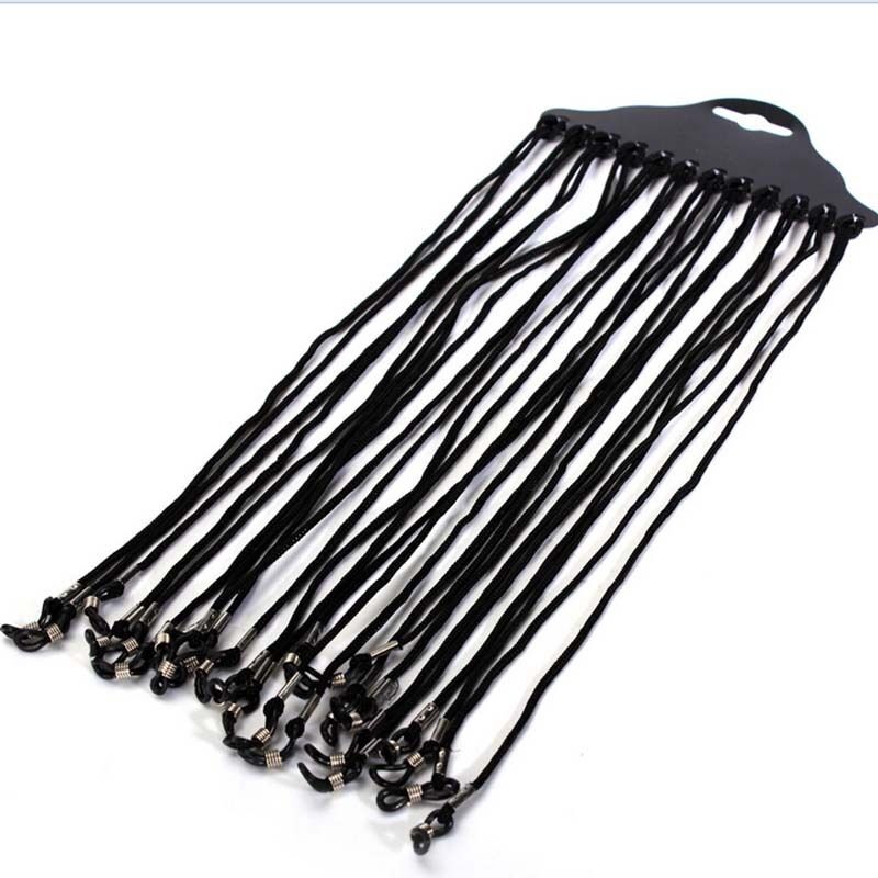 12x Black Eyewear Nylon Cord Reading Glasses Neck Strap Eyeglass Holde.l8