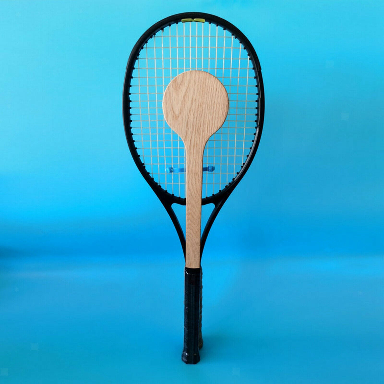 Tennis Racket Sweet Spot Practice Tennis Pointer Wood Tennis Spoon Trainer