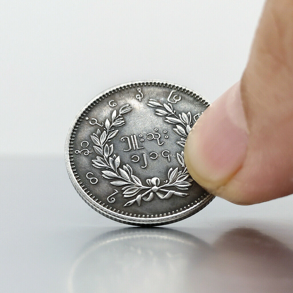 Hand Carved Commemorative Coin Myanmar Peacock Collection Pendant Gifts