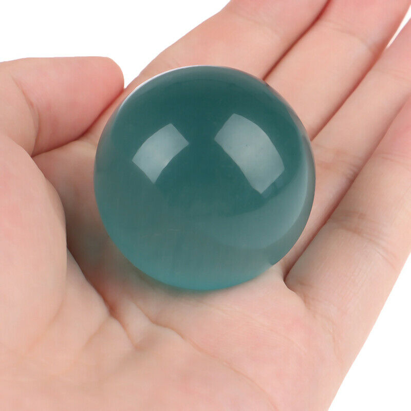 40mm Blue Cat's-eye Opal Natural Quartz Crystal Healing Stone Ball Sphere.l8