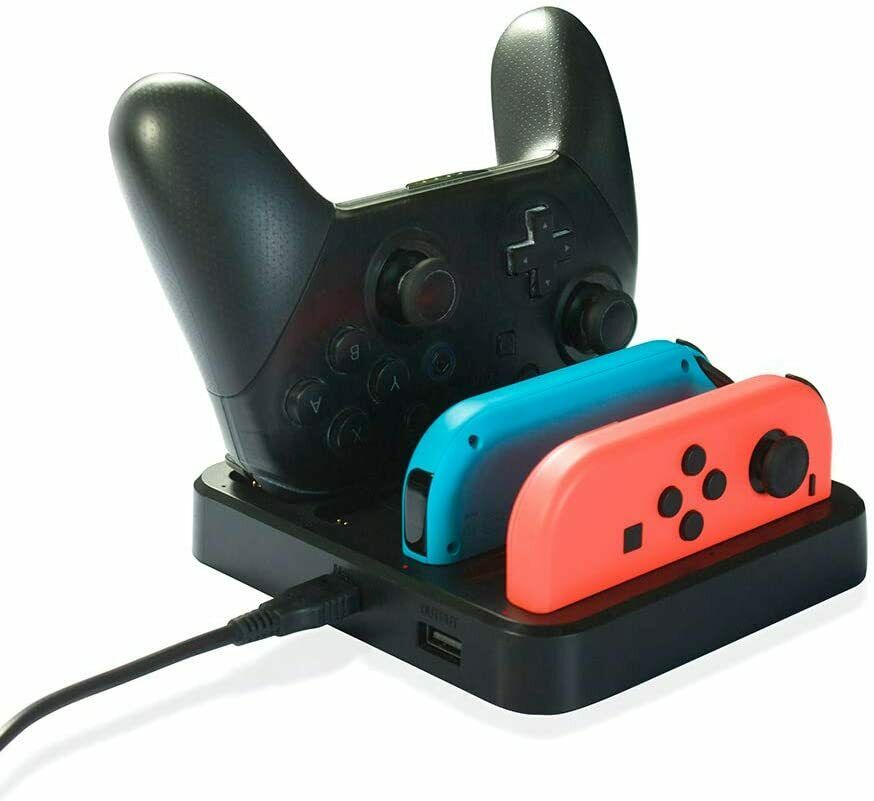 Charging Dock Station Compatible with Nintendo Switch Joy Con Controllers Stand
