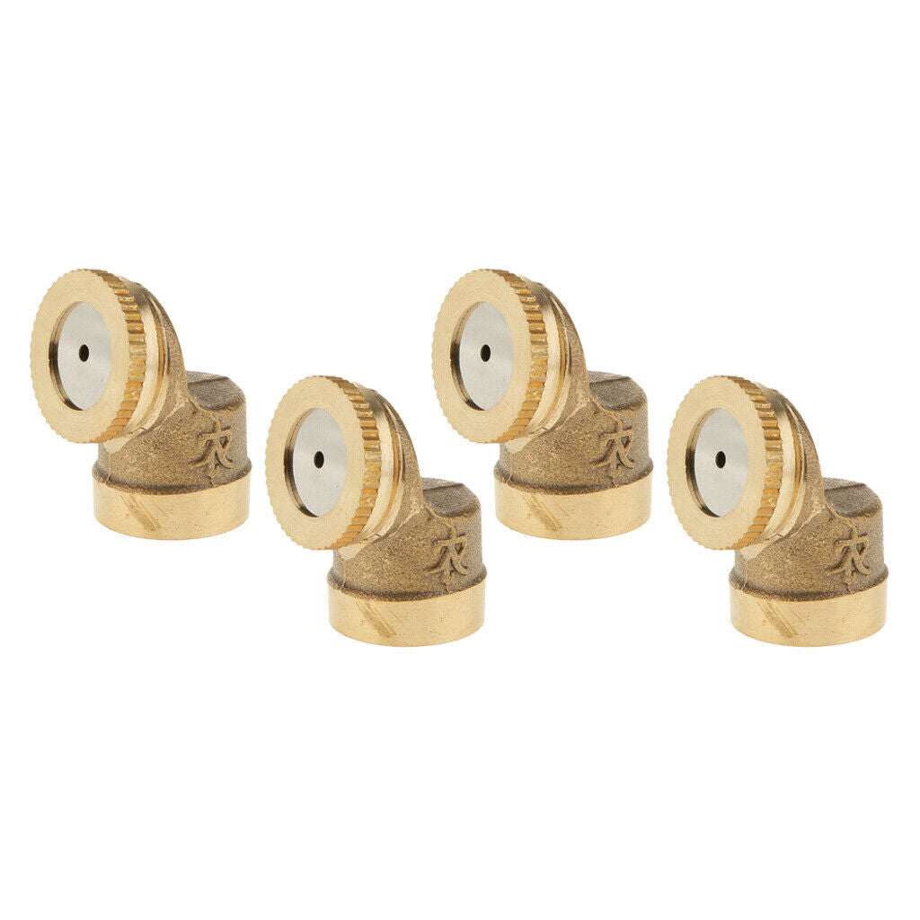 4x Gardening 1/2" DN15 Sprinkler Brass Spray 1-Head Nozzle Tool Park Tools