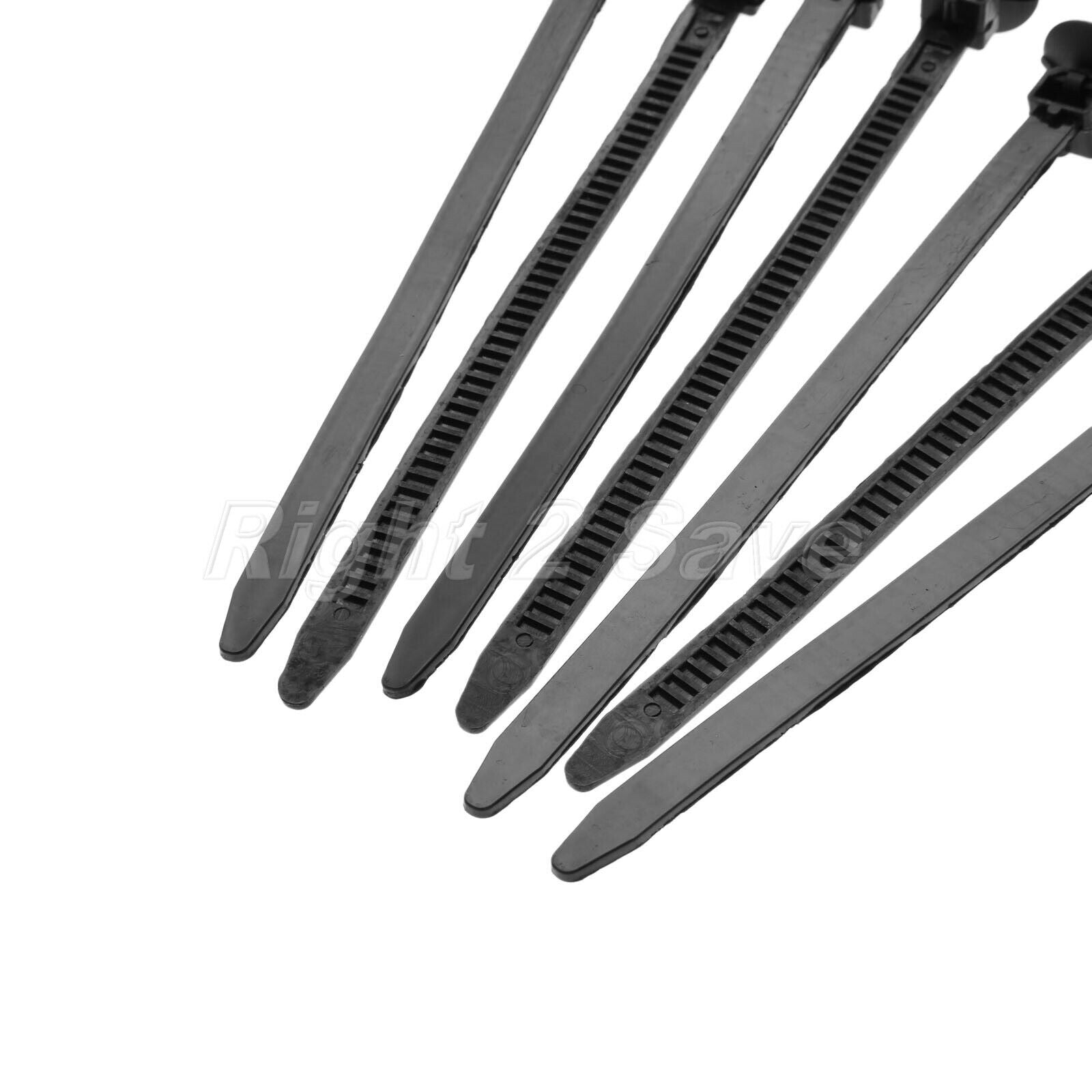 Universal Car Nylon Black Cable Ties 140mm Length Releasable Straps 8mm 30Pcs