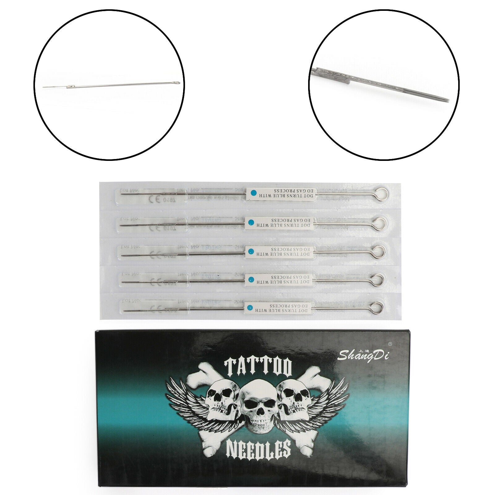 9RL Tattoo Machine Needles Disposable Sterile Size 9 Round Liner Box of 50