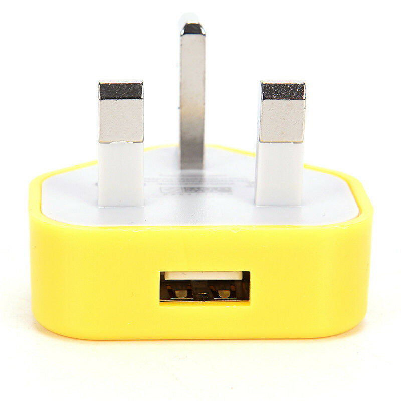 UK Mains Wall 3 Pin USB Plug Adapter Charger Power USB Port For Phones Tab.l8