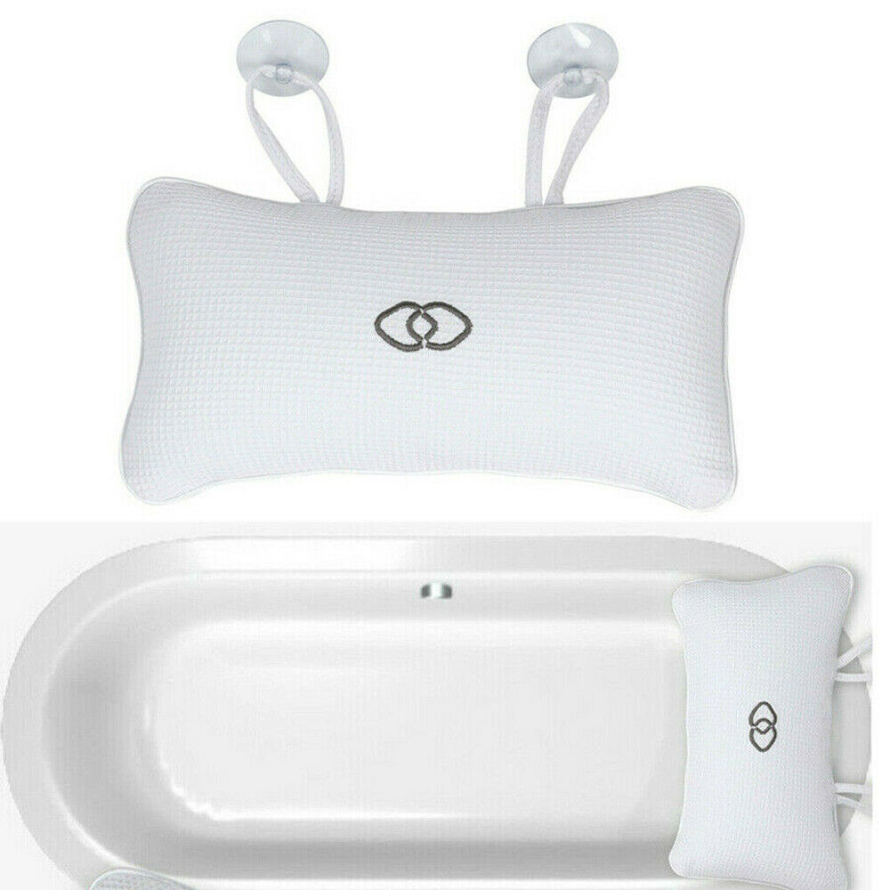 Bathtub Pillow Anti-slip Head Rest Inflatable Shower Suction Cups Bath Cushion