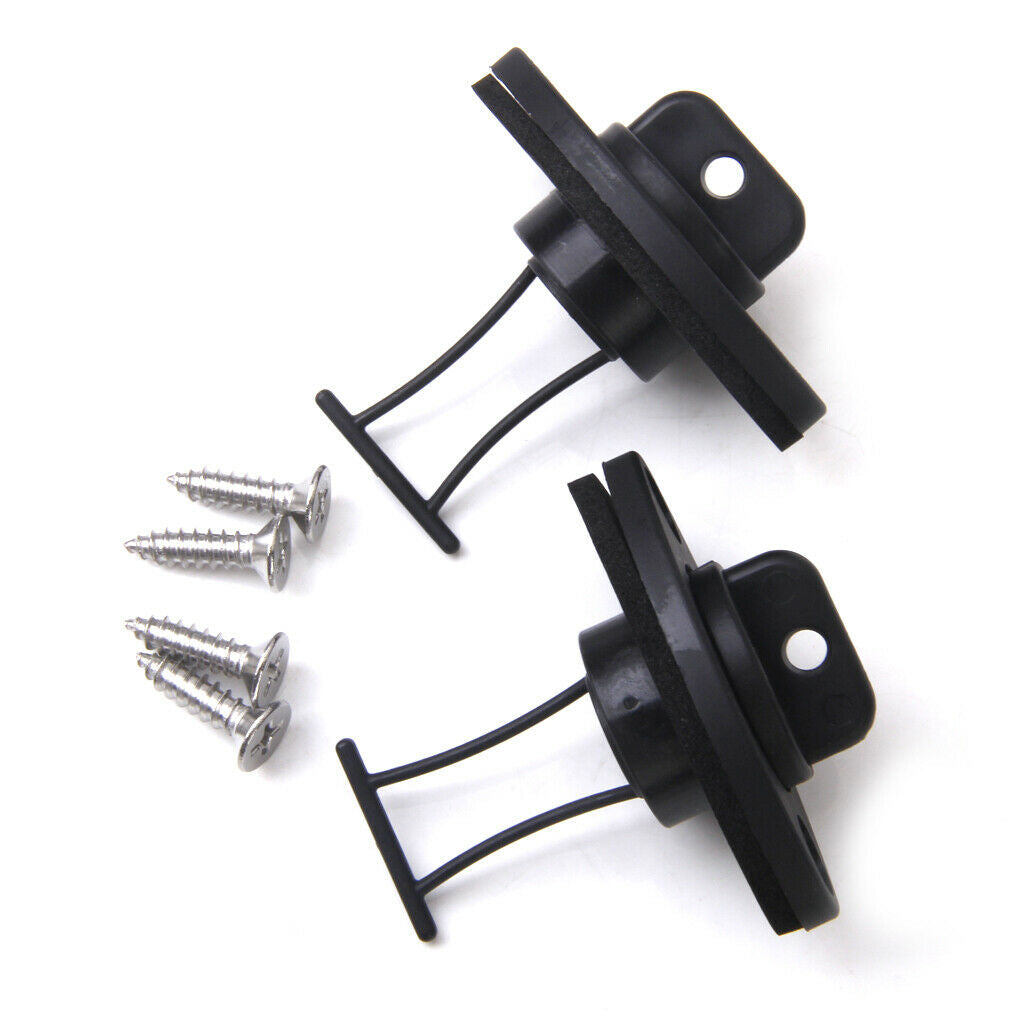 2 Universal Canoe Kayak Boat Thread Drain Plugs Kit & 4 Screws Accessories