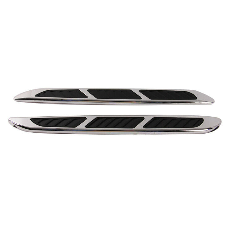 Pair Car Decorative Air Flow Intake Hood Scoop Vent Bonnet Cover Universal