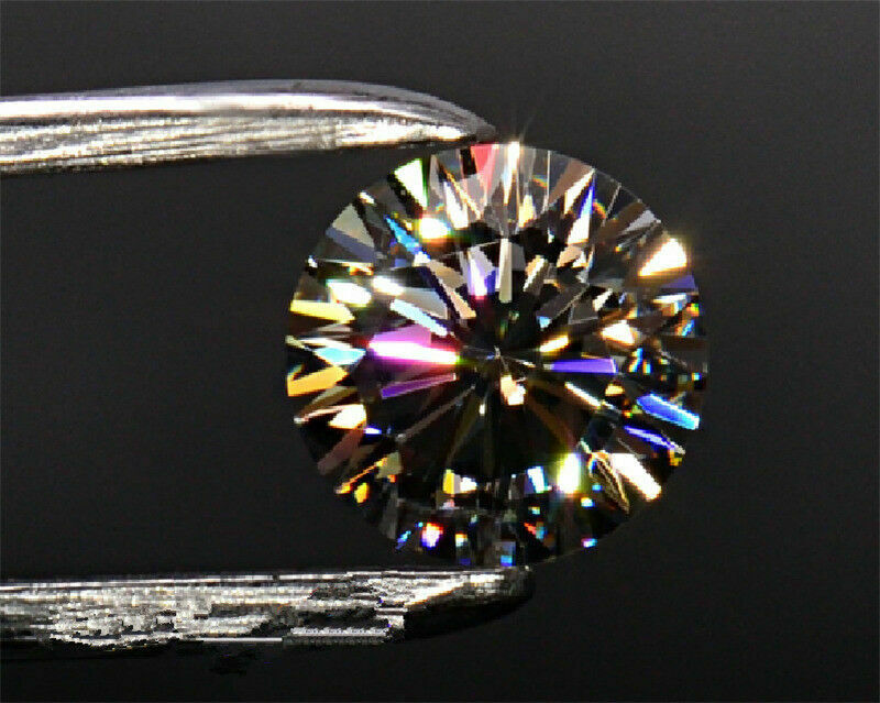 8mm Unheated 3.5CT White Round Sapphire AAAAA Brilliant Loose Gemstones