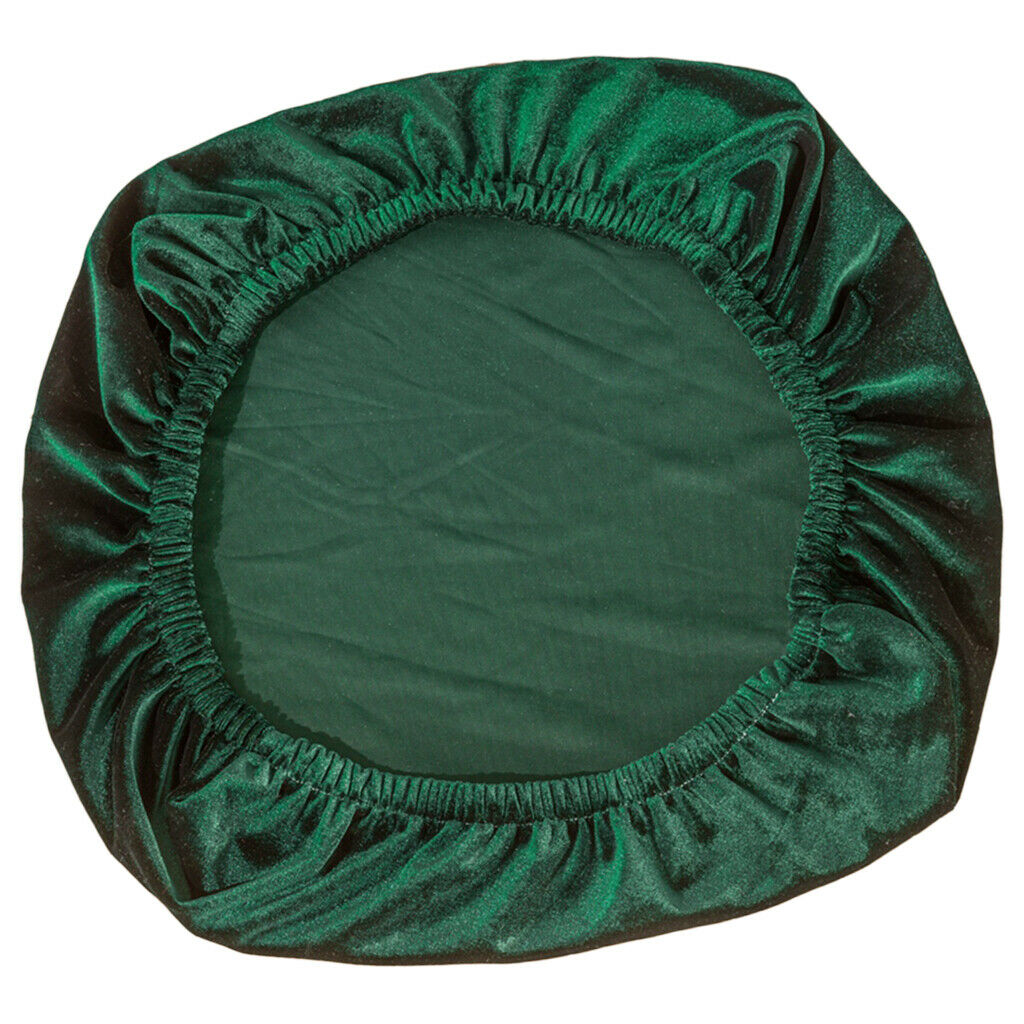 2x Stretch Velvet Chair Covers Seating Slipcovers Protector Decor Green