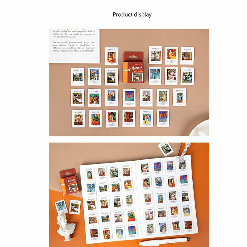 46pcs/pack Artist Matisse Painting Label Stickers Decorative Stationery D.l8