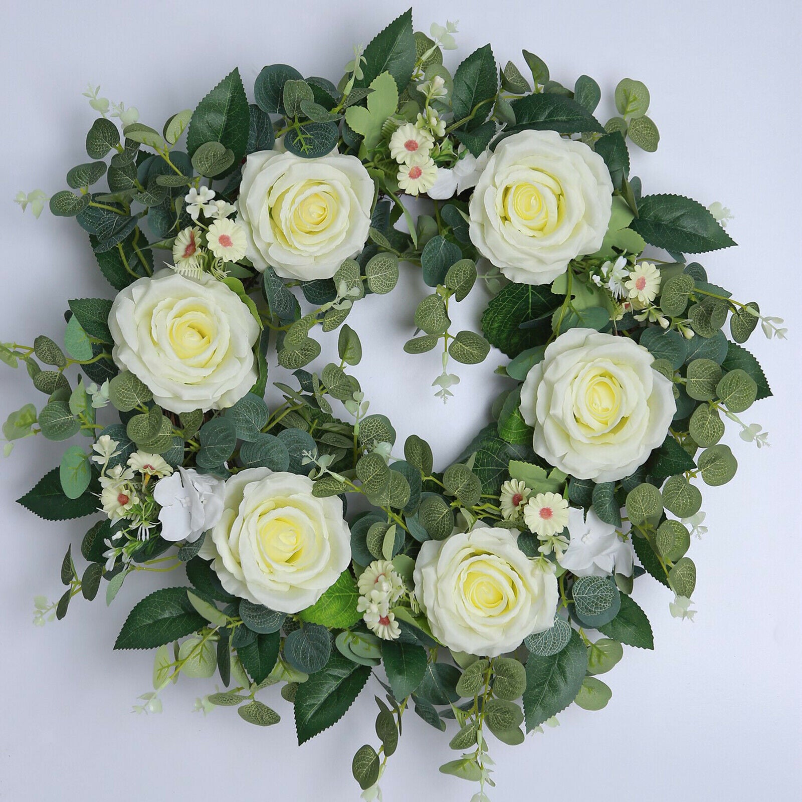 22 inch Artificial Flower Wall Door Hanging Wreath