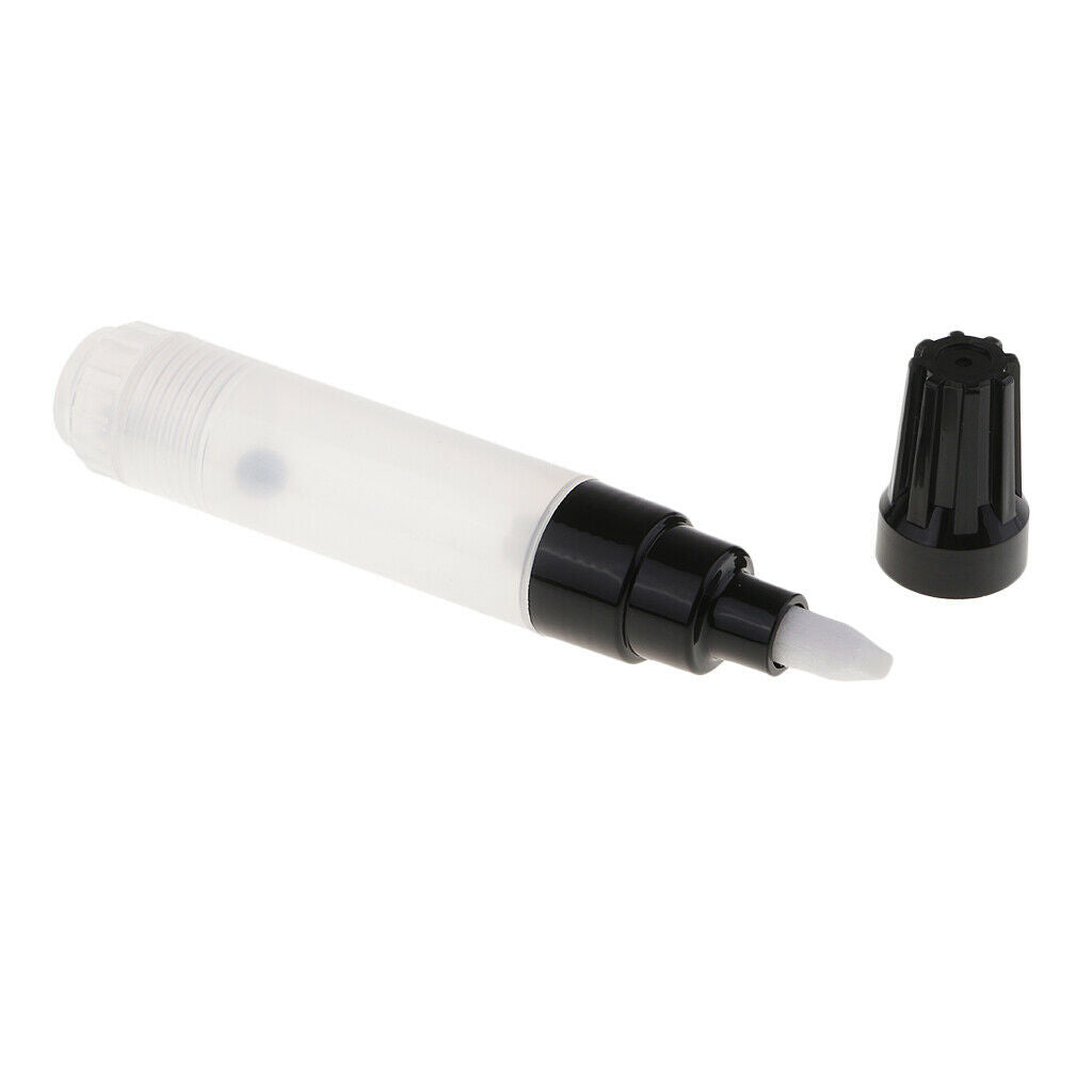 3x Clear Blank Tube Markers 8mm Ink Refills Cartridges School Office Marking Pen