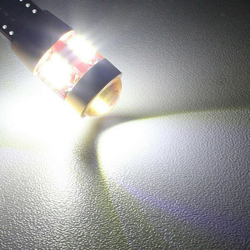 10 Pieces White 27SMD T10 3014 LED Car Canbus Backup Reverse Light Bulbs