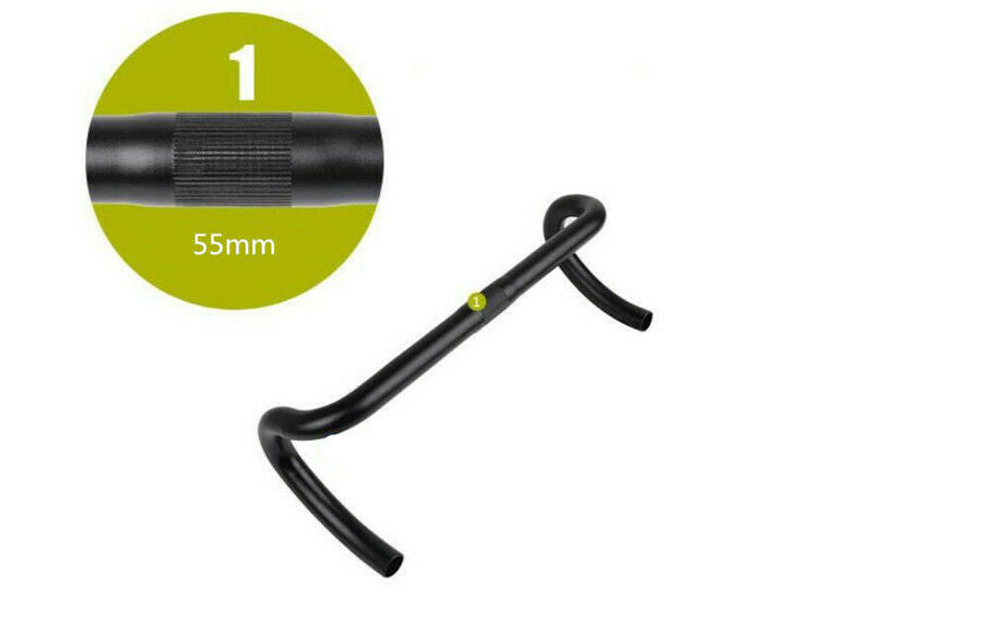 1 Piece 25.4 6061 Aluminum Racing Drop Bar Handlebar 25.4 x 420mm For Road Bike