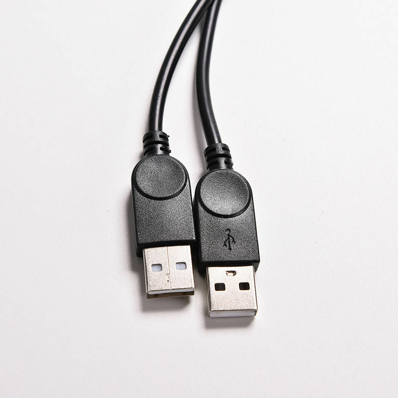USB 2.0 A Female to 2 Dual USB male Hub Power Adapter Y Splitter cable Cord