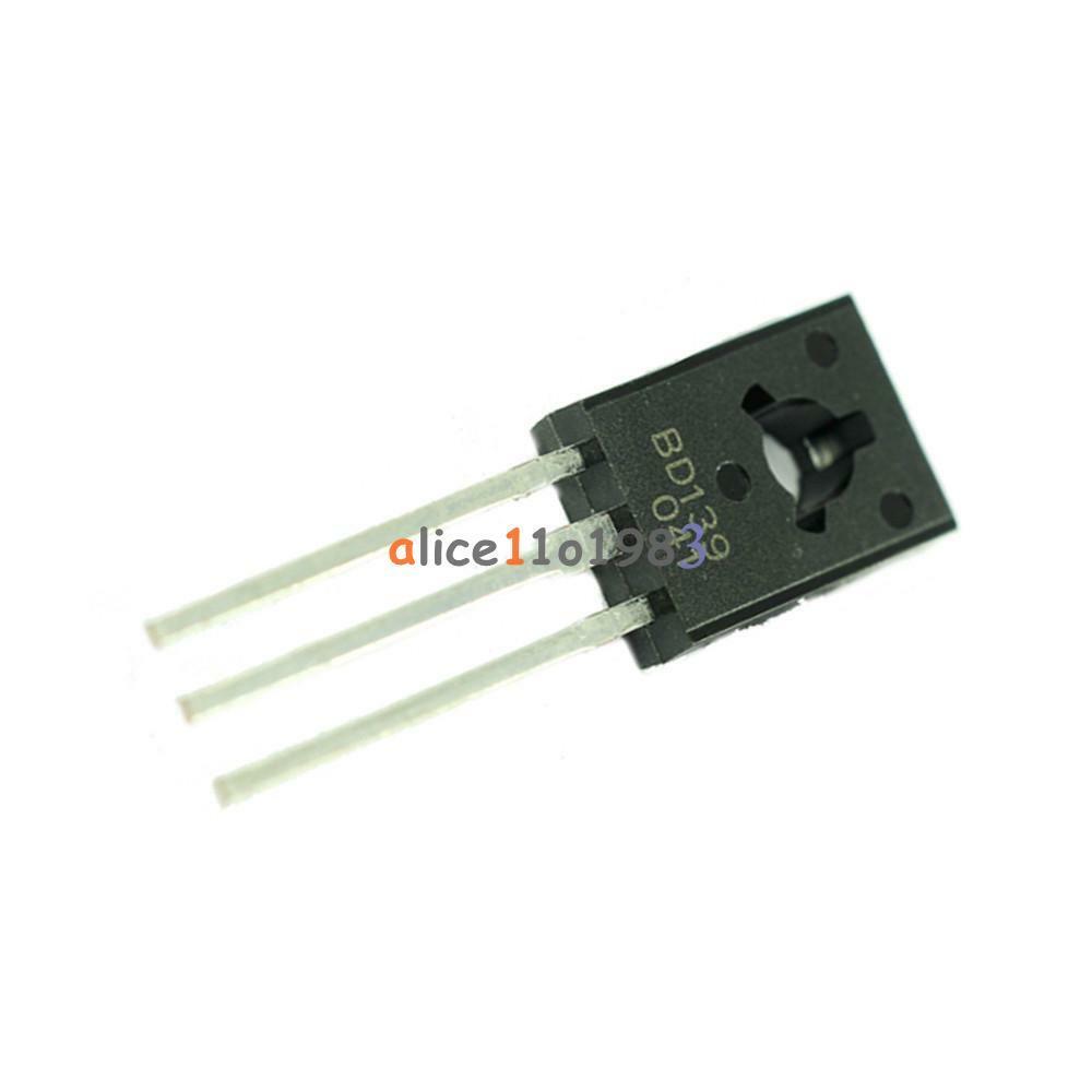 10Pcs BD139 TRANSISTOR NPN 1.5A 80V TO126 NEW