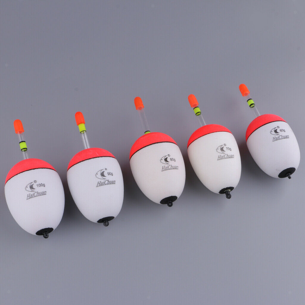 10pcs Luminous Fishing Bobbers Light Stick EVA Foam Float Floating Tube Buoy