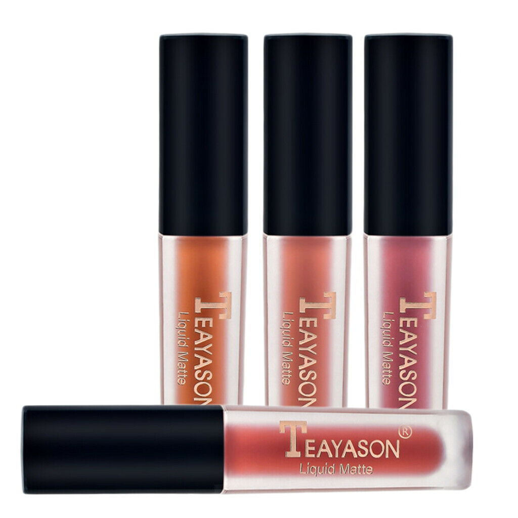4pcs Lip Gloss Long Lasting Moisturizing Makeup Lipstick for Women Girls 03