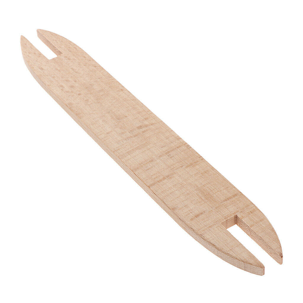 2pcs Wooden Shuttle Sticks For Knitting 6.1in (155mm) Handcrafts Parts