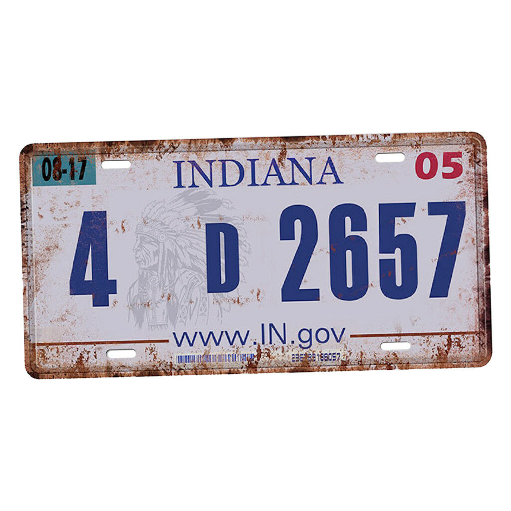 15 X 30cm Retro Car License Plate Wall Metal Plaque Tin Sign Decor 4D2657 G