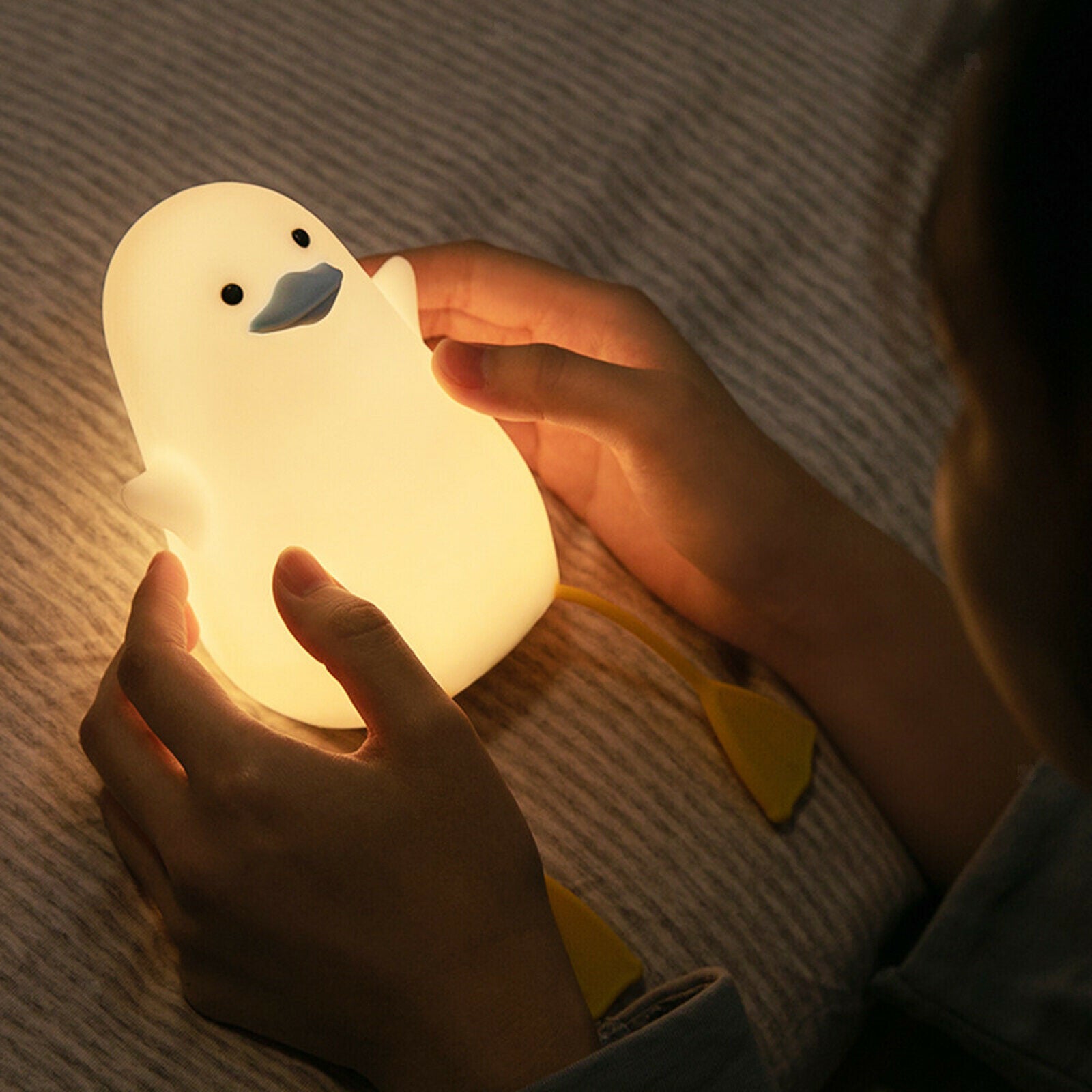 Seagull Silicone Night Light Soothing Nursery Lamp for Kids Baby Bathroom