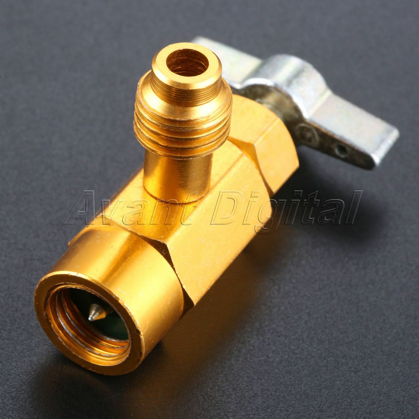 AC Interdynamics R-134a R-134 DV-134 Brass CAN TAP Dispensing Valve 1/2" ACME