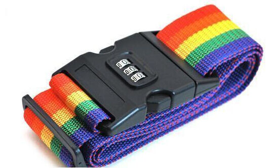 2M Travel Luggage Suitcase Strap Rainbow Baggage Backpack Belt Password L.l8