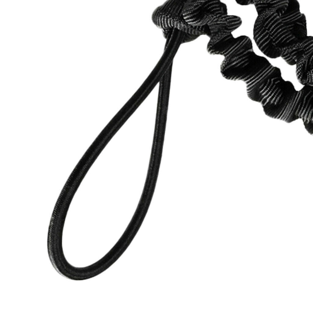 2x 2m Bungee Cord & 1m Webbing Kayak Paddle Leash For Sea Kayaking Paddling